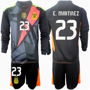 Argentina Emiliano Martinez #23 Målvakt Hemmakläder Barn Copa America 2024 Långärmad (+ Korta byxor)